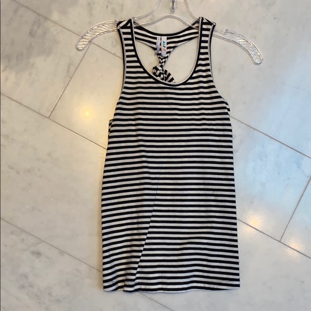 ALFIE stripes black &white stripe tank top size 12